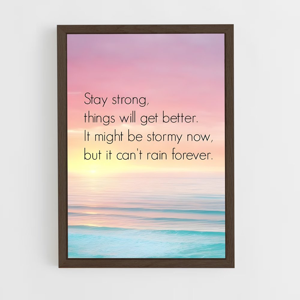 ap-stay strong-2 cadre Bois foncé
