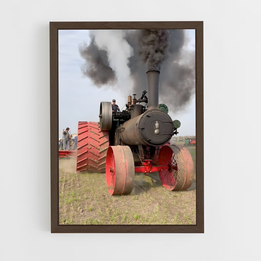 ap-steam tractor-3 cadre Bois foncé