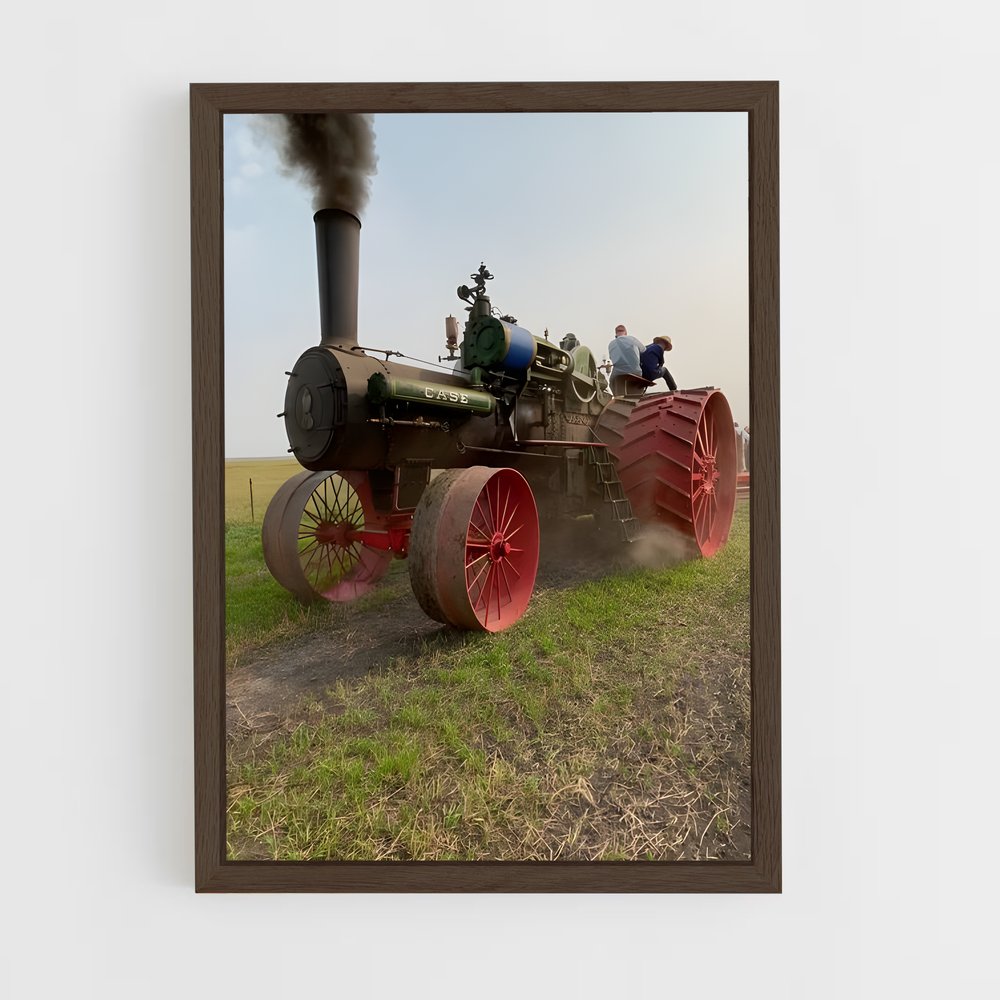 ap-steam tractor-5 cadre Bois foncé