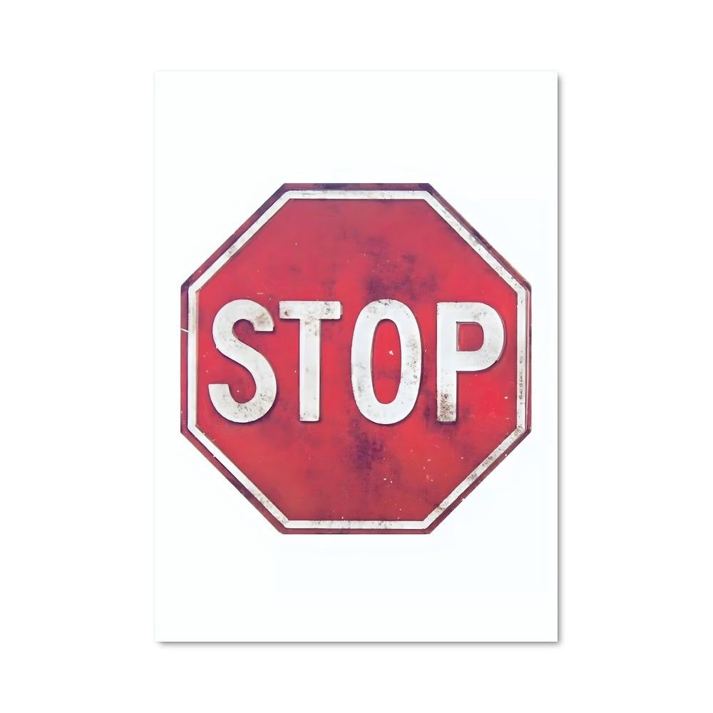 Poster Stop sign 19255