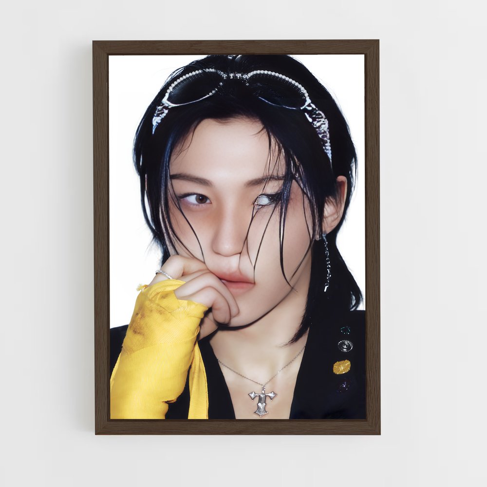 ap-stray kids-1 cadre Bois foncé