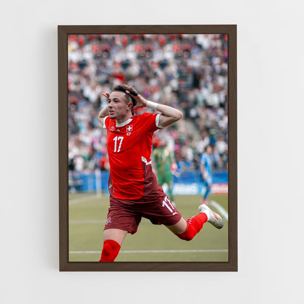 ap-switzerland national football team-4 cadre Bois foncé