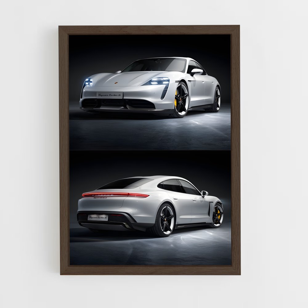 ap-taycan turbo s-1 cadre Bois foncé