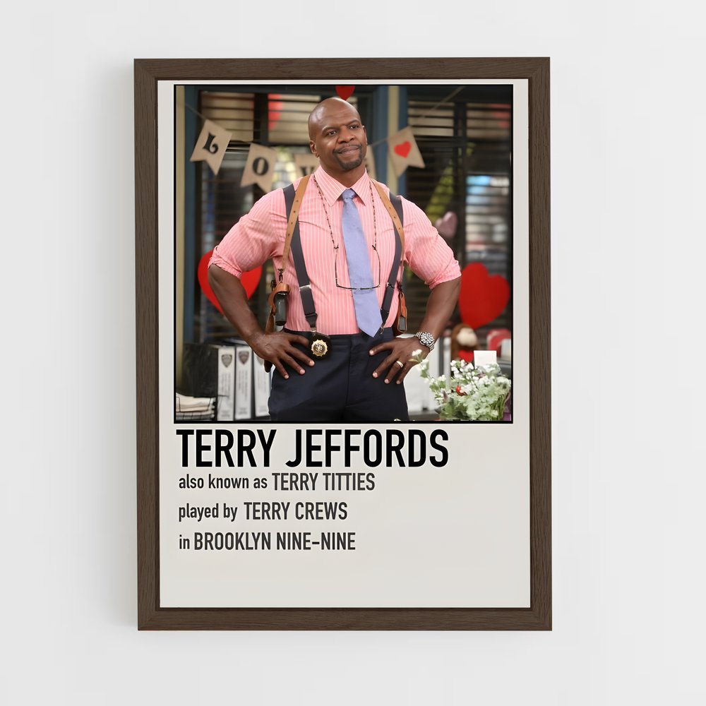 ap-terry jeffords-2 cadre Bois foncé