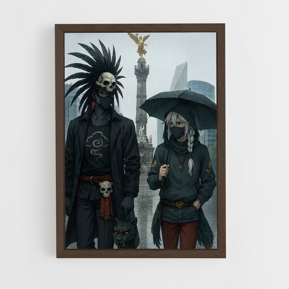 ap-tezcatlipoca-6 cadre Bois foncé