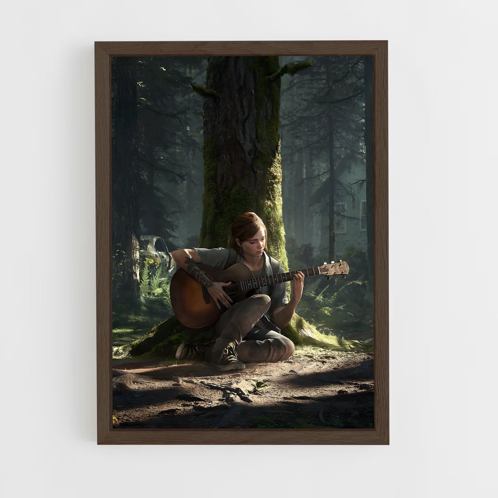 ap-the last of us-2 cadre Bois foncé