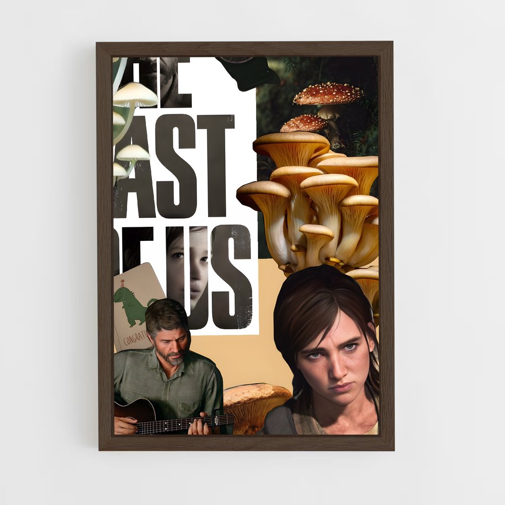 ap-the last of us-6 cadre Bois foncé