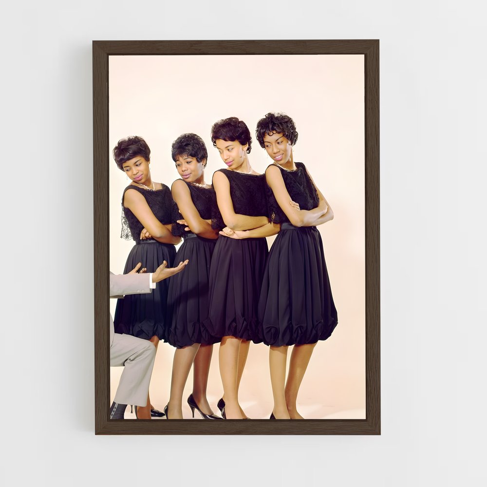 ap-the marvelettes-1 cadre Bois foncé