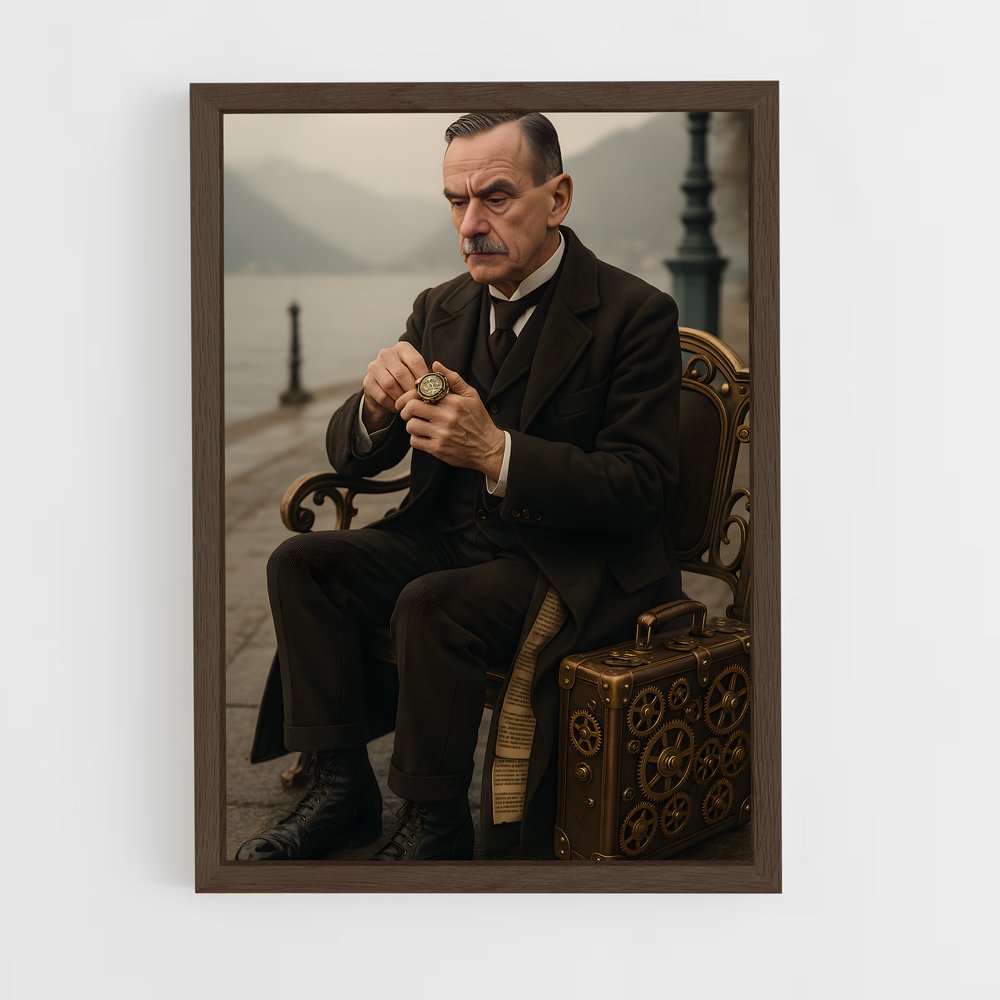 ap-thomas mann-1 cadre Bois foncé