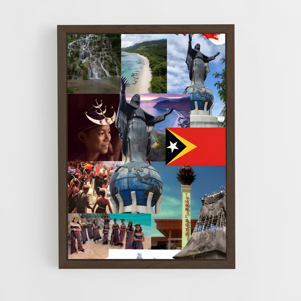 ap-timor leste-3 cadre Bois foncé