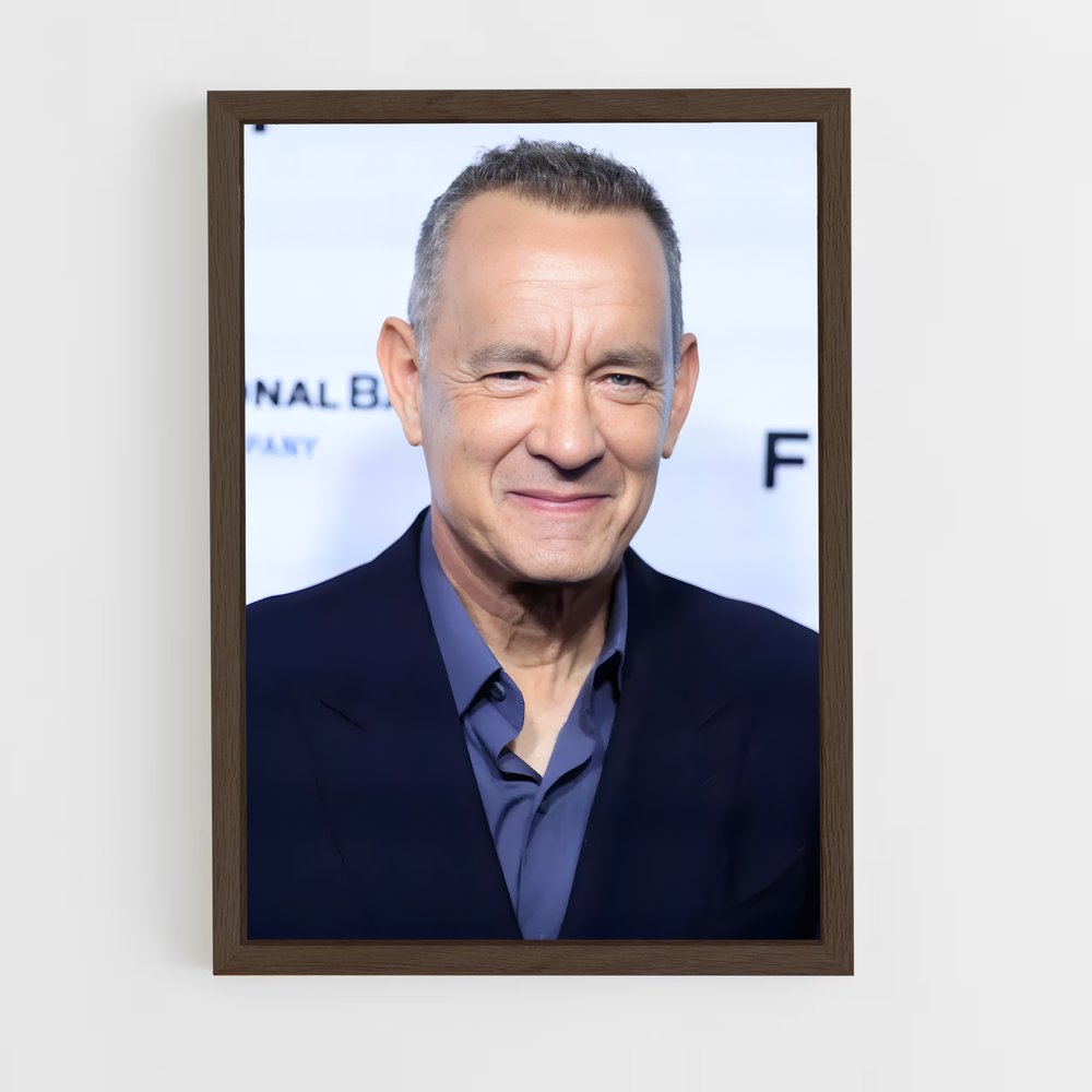 ap-tom hanks-1 cadre Bois foncé