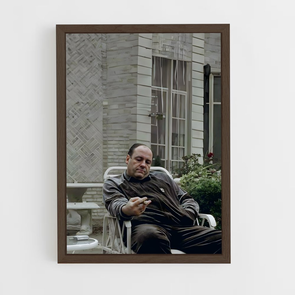 ap-tony soprano-1 cadre Bois foncé