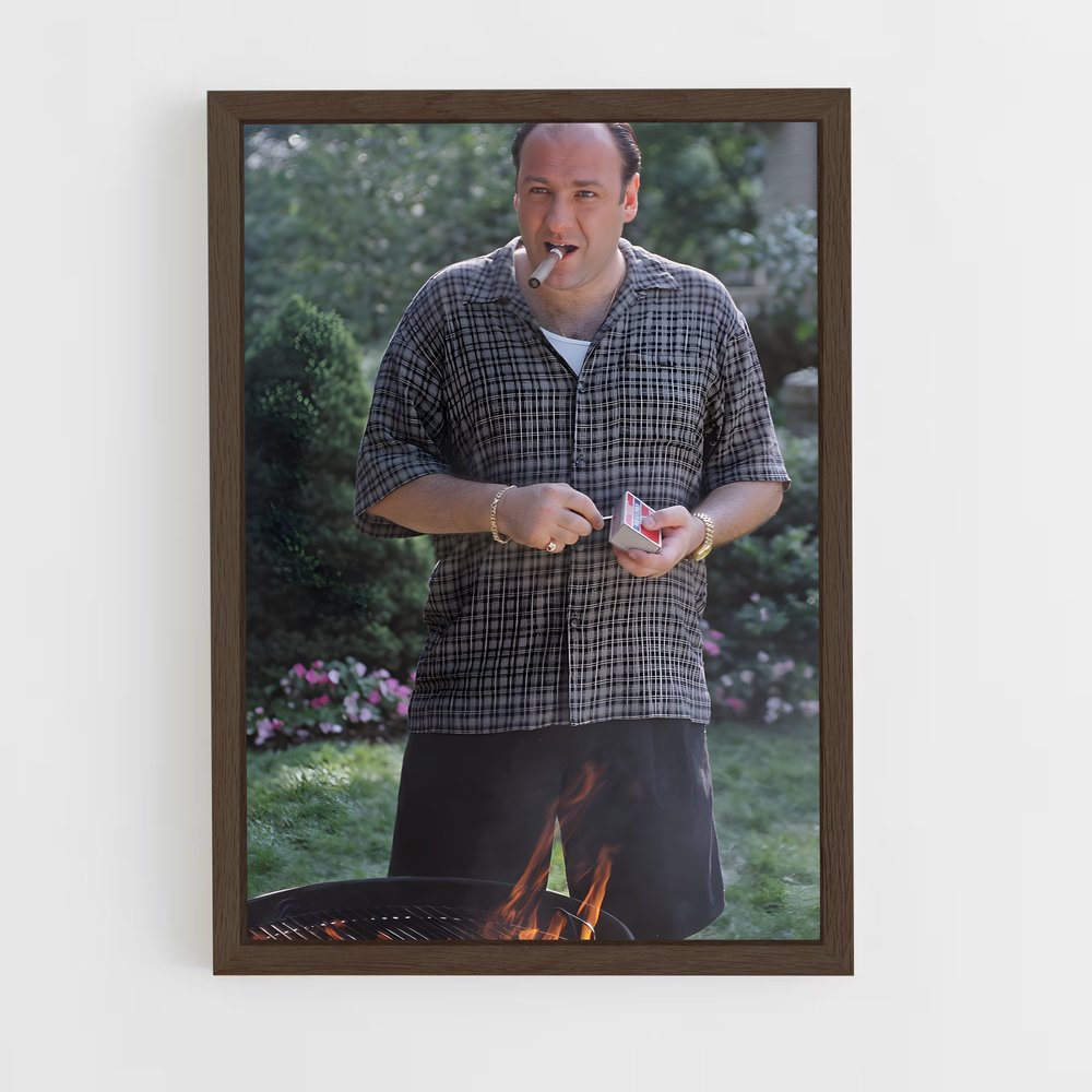ap-tony soprano-2 cadre Bois foncé