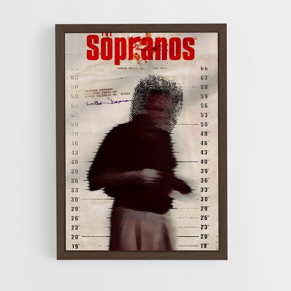 ap-tony soprano-5 cadre Bois foncé