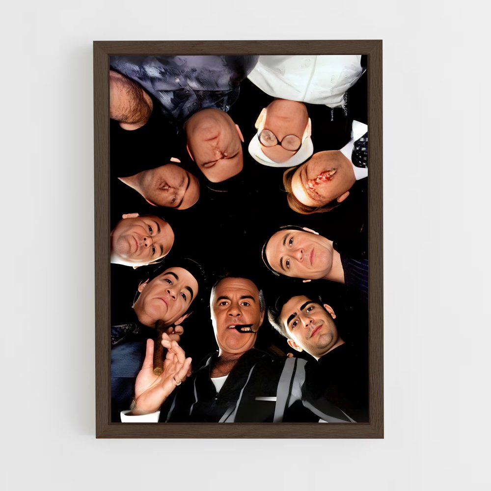 ap-tony soprano-6 cadre Bois foncé