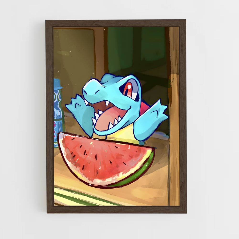 ap-totodile-3 cadre Bois foncé