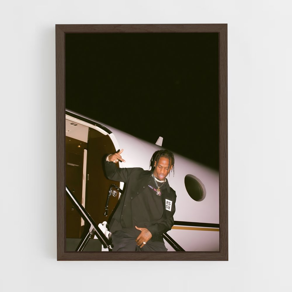 ap-travis scott-4 cadre Bois foncé
