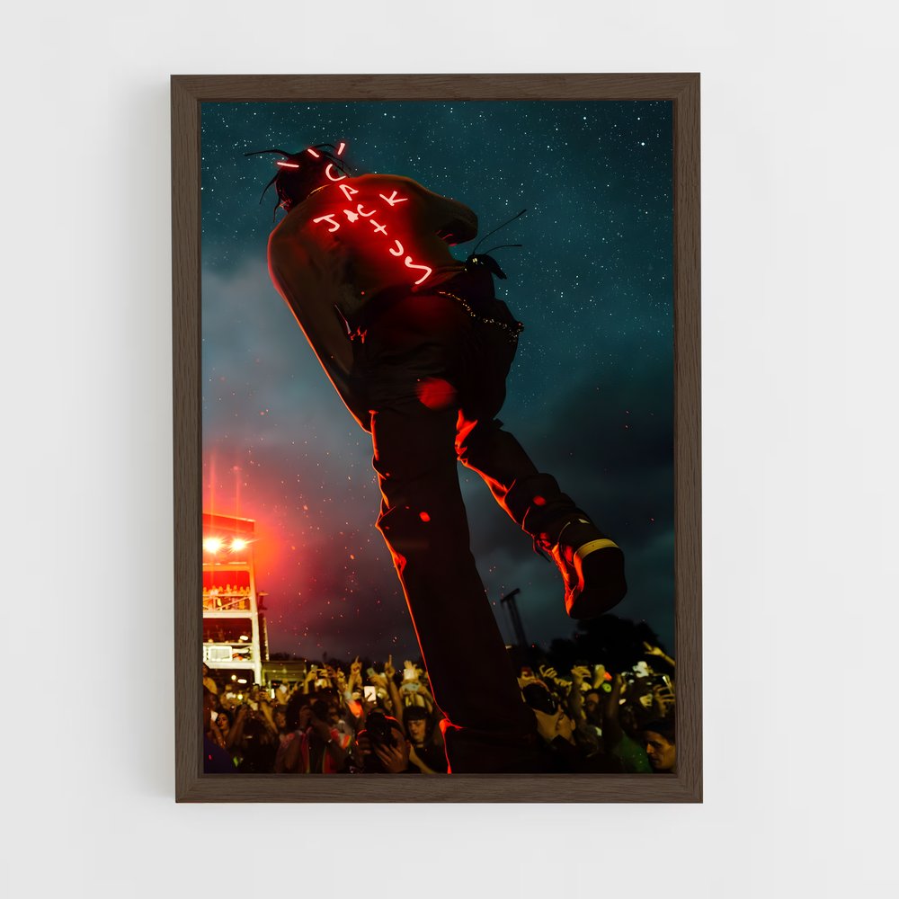 ap-travis scott-8 cadre Bois foncé
