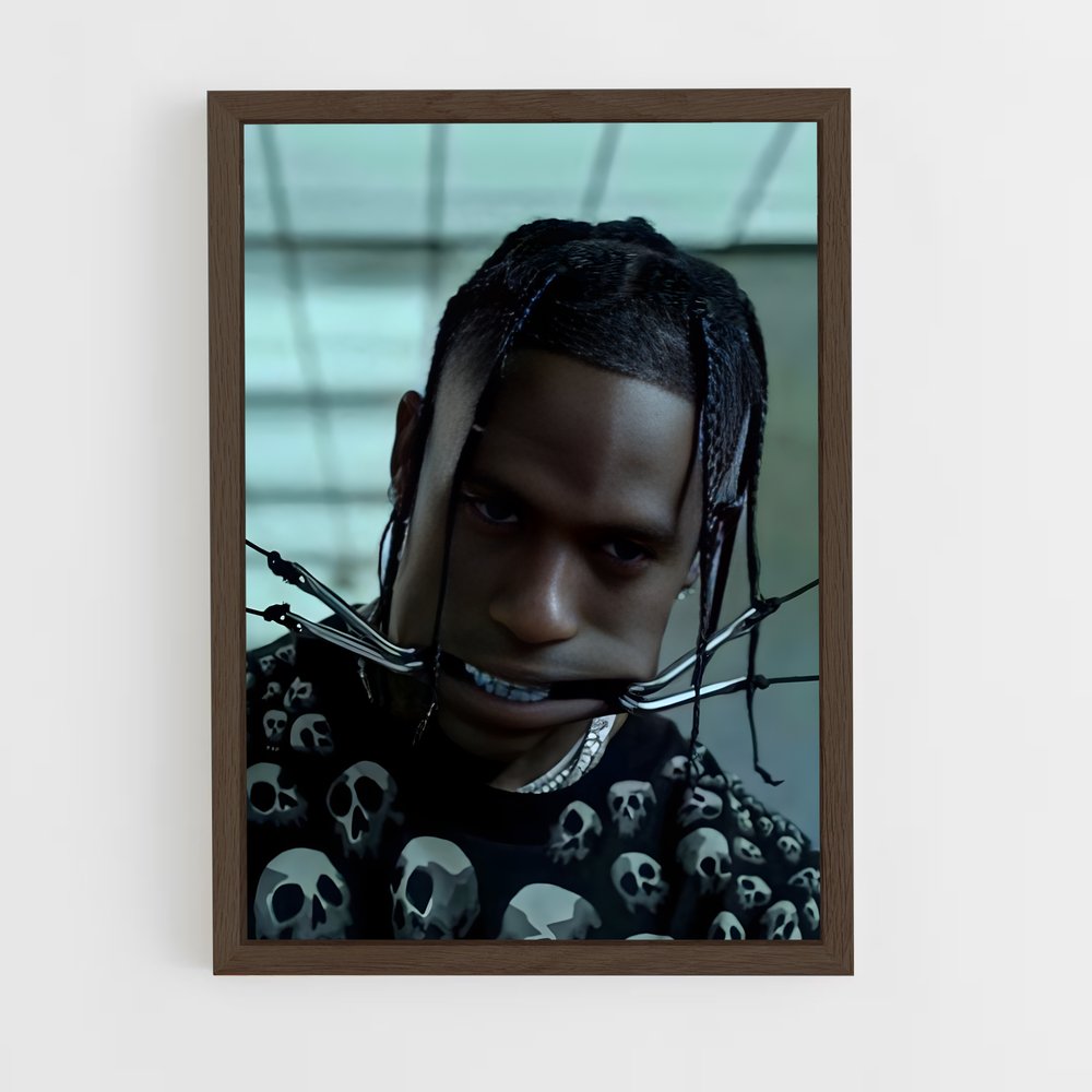 ap-travis scott-9 cadre Bois foncé
