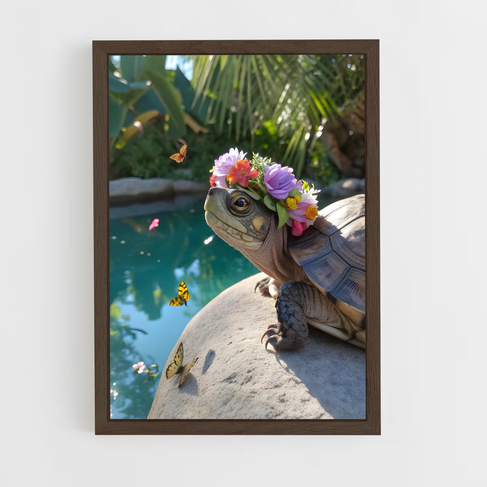 ap-turtle-2 cadre Bois foncé