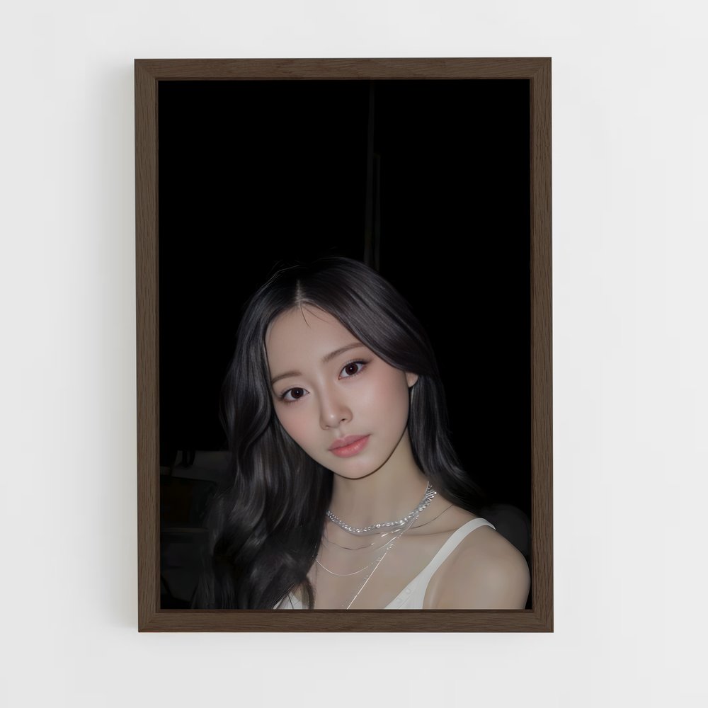 ap-tzuyu-4 cadre Bois foncé