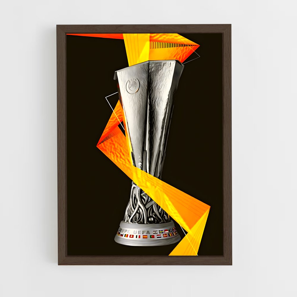 ap-uefa europa league-4 cadre Bois foncé