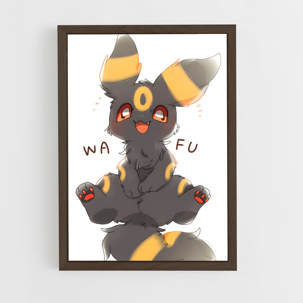 ap-umbreon-4 cadre Bois foncé