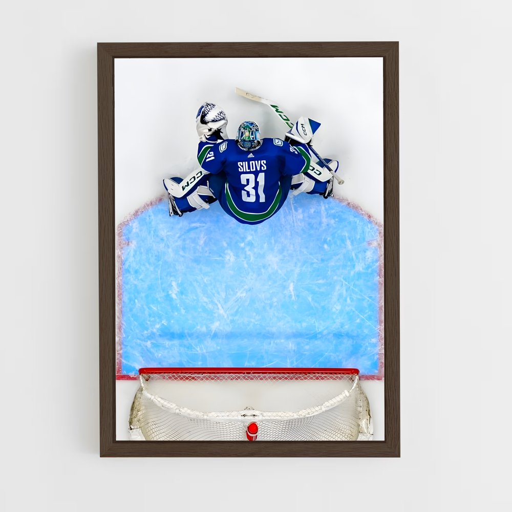 ap-vancouver canucks-11 cadre Bois foncé