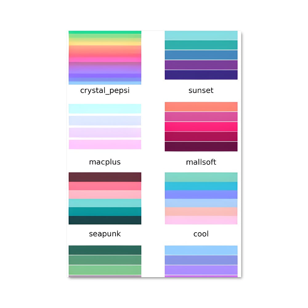 Poster Palette Rétro