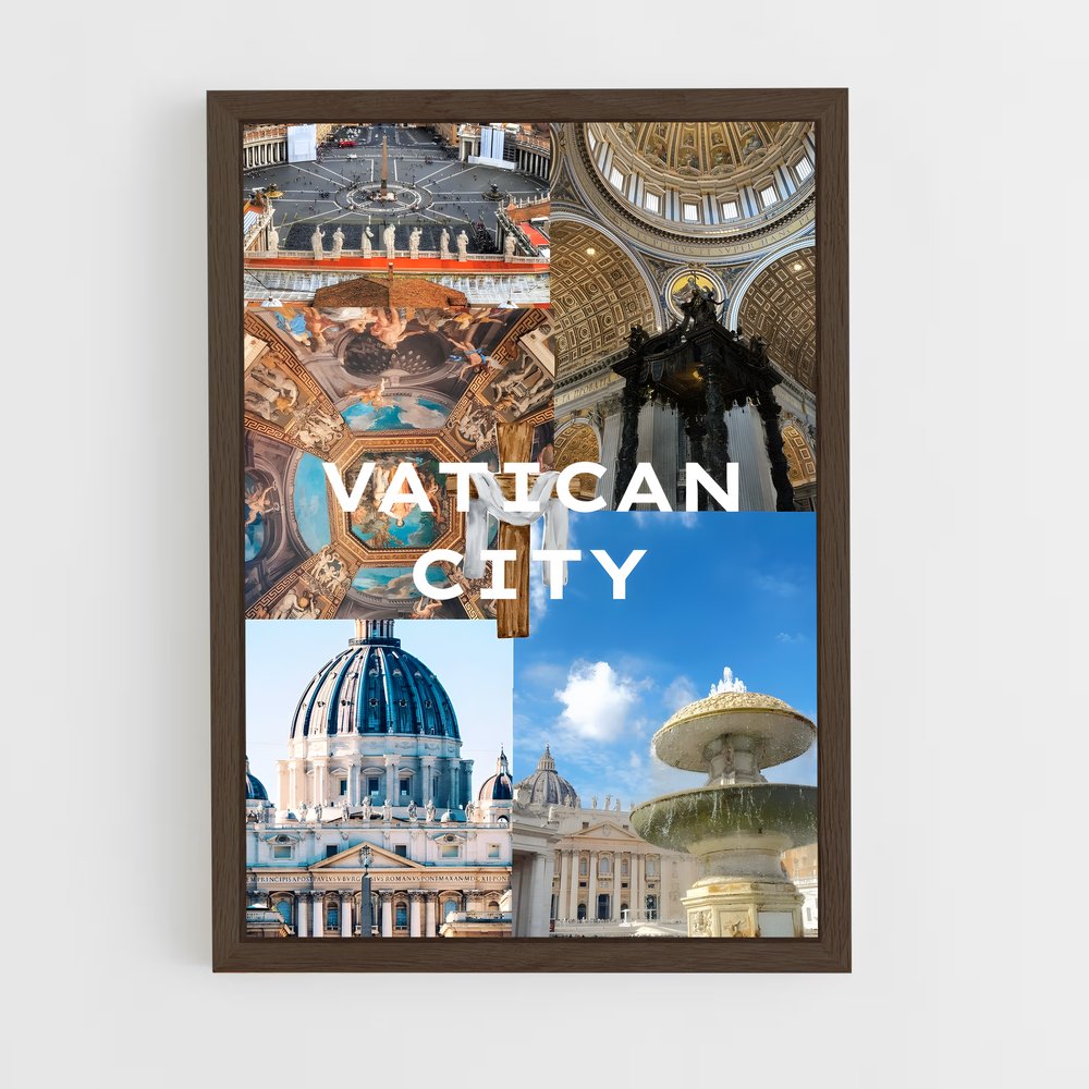 ap-vatican city-7 cadre Bois foncé