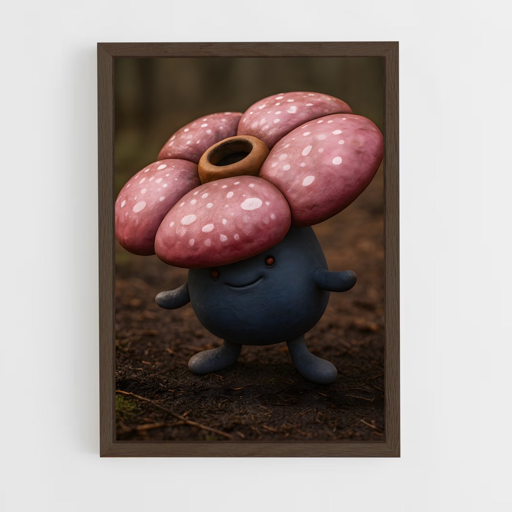 ap-vileplume-3 cadre Bois foncé