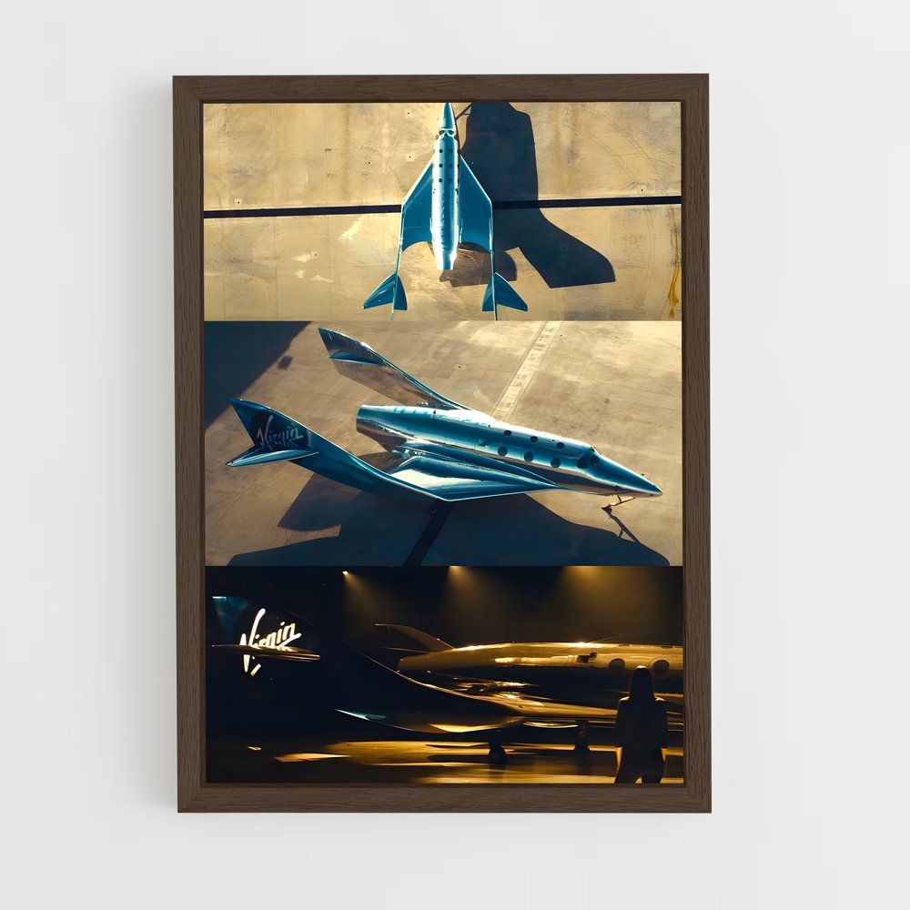 ap-virgin galactic-1 cadre Bois foncé