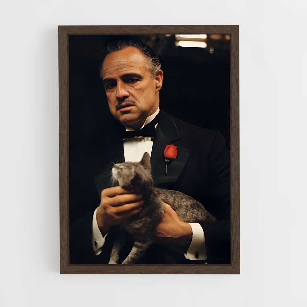 ap-vito corleone-3 cadre Bois foncé