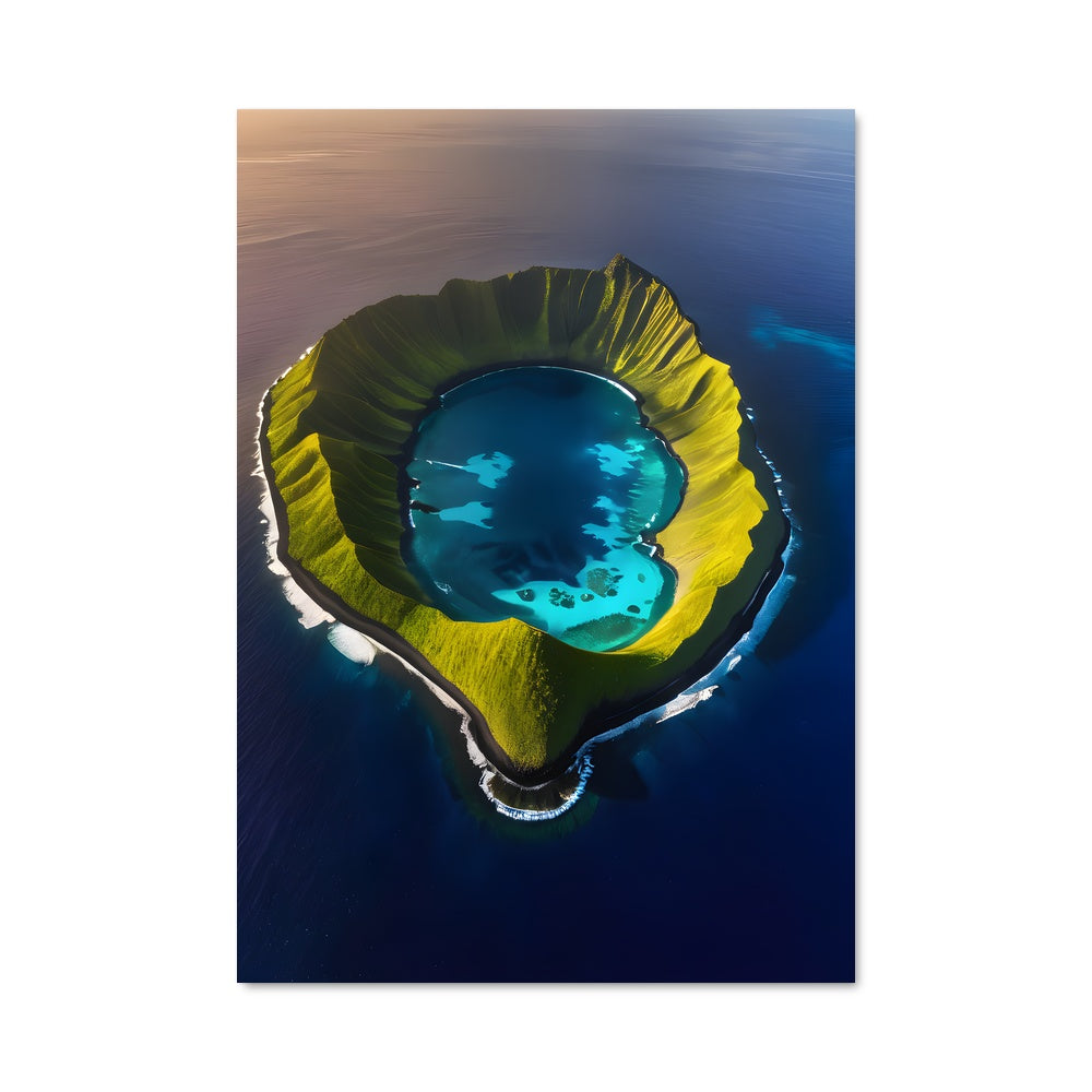 Poster Île Enflammée