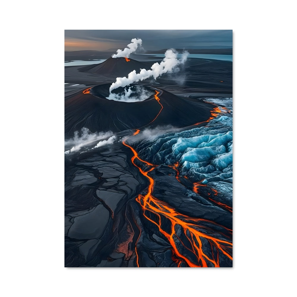 Poster Éruption Magmatique