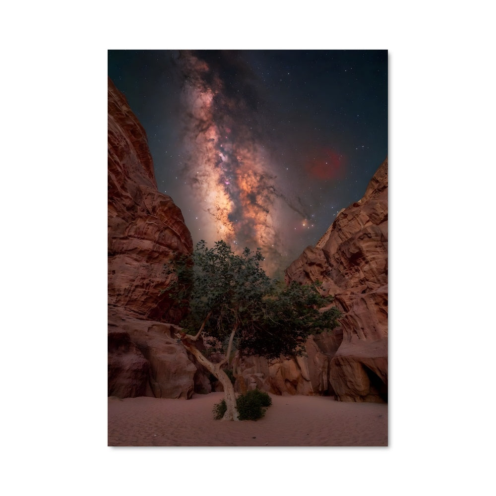 Poster Ciel Étoilé sur Wadi Rum