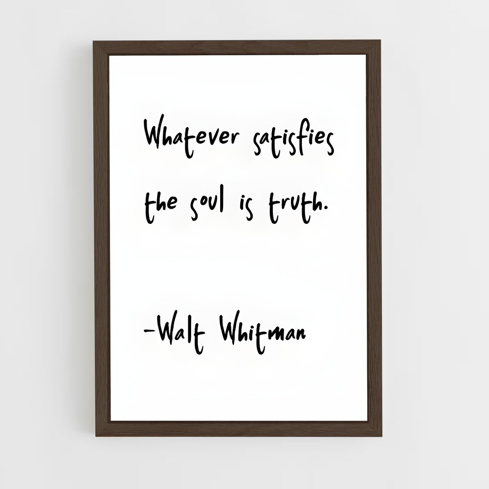 ap-walt whitman-6 cadre Bois foncé