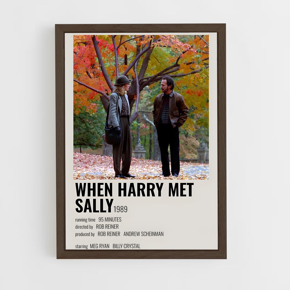 ap-when harry met sally-2 cadre Bois foncé