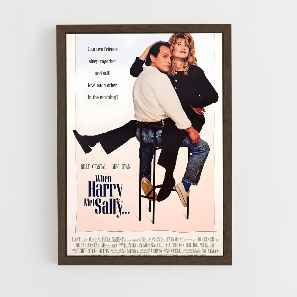 ap-when harry met sally-7 cadre Bois foncé