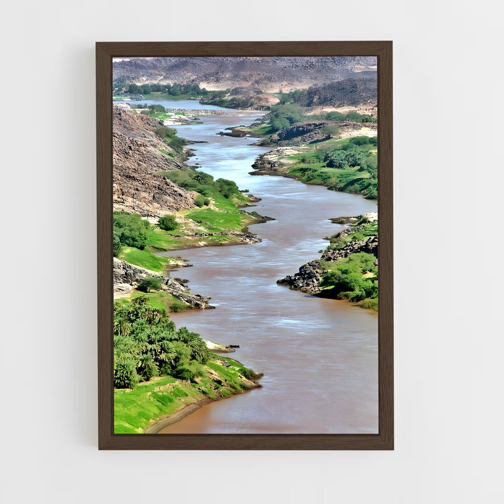 ap-white nile-2 cadre Bois foncé