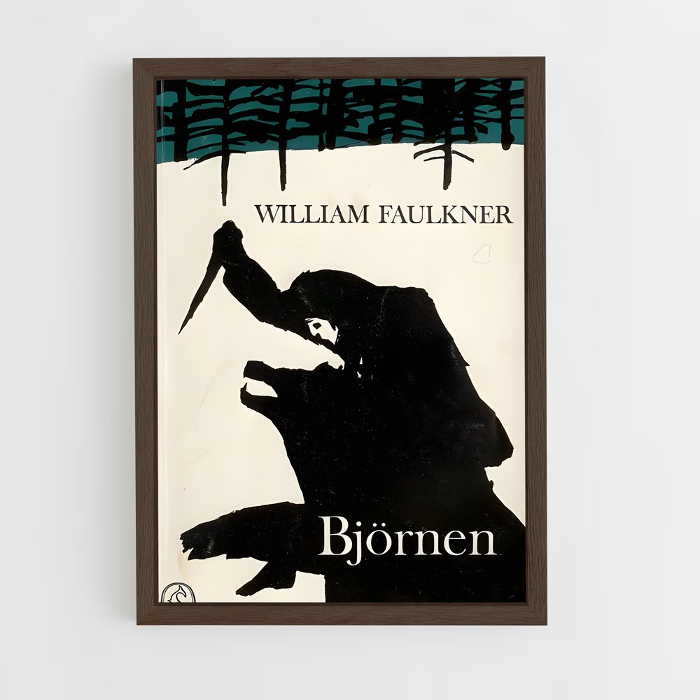 ap-william faulkner-1 cadre Bois foncé