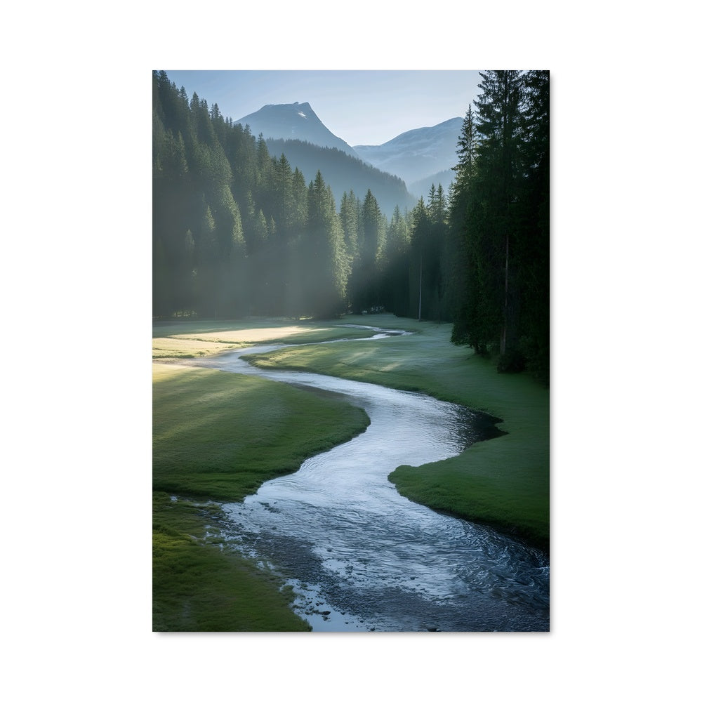 Poster Winding river 97489