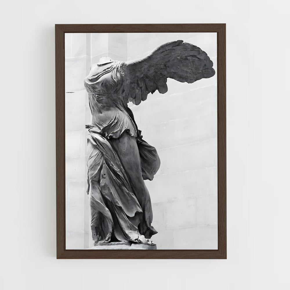 ap-winged victory of samothrace-6 cadre Bois foncé