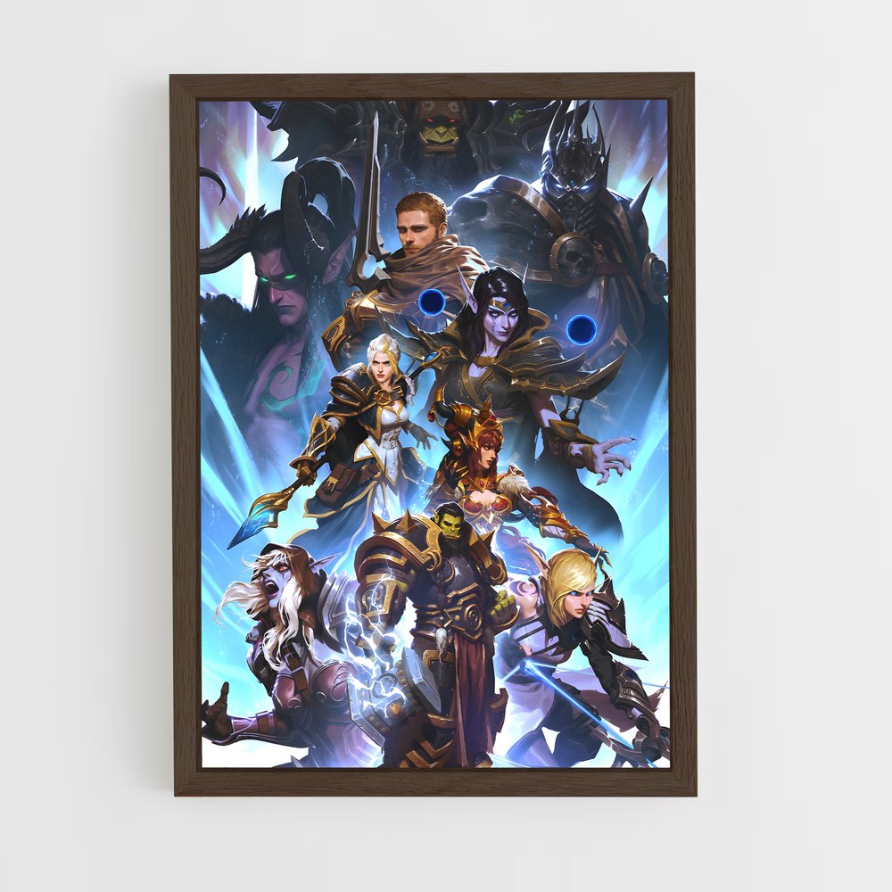 ap-world of warcraft-13 cadre Bois foncé