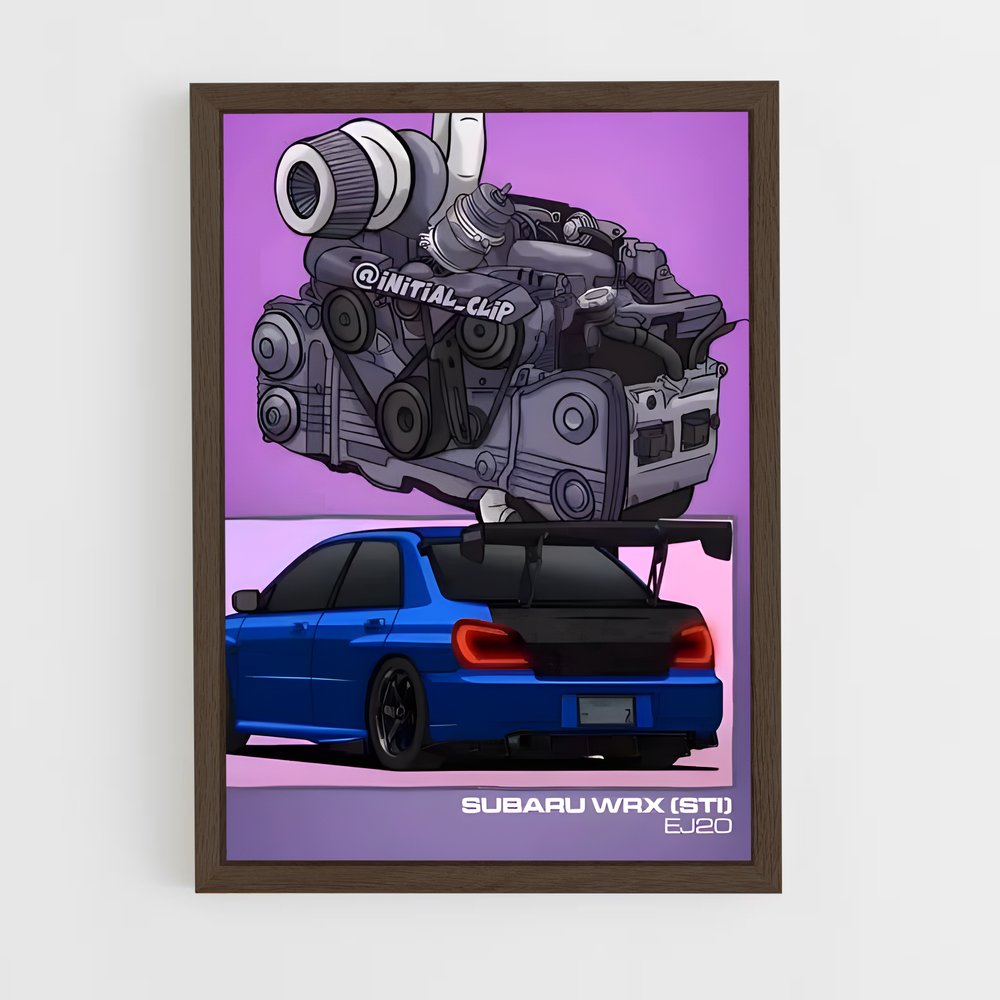 ap-wrx sti-1 cadre Bois foncé