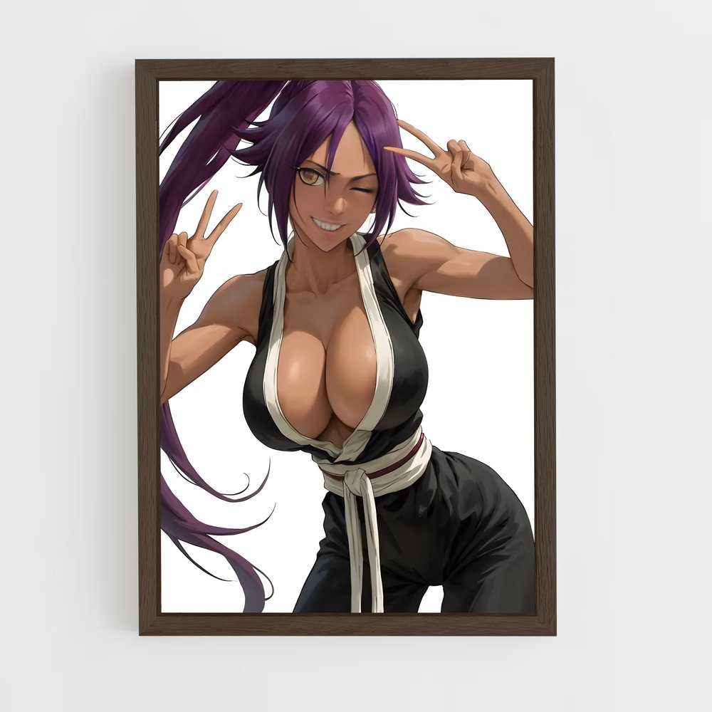 ap-yoruichi shihoin-7 cadre Bois foncé
