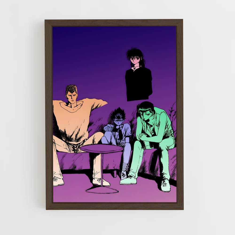 ap-yu yu hakusho-2 cadre Bois foncé