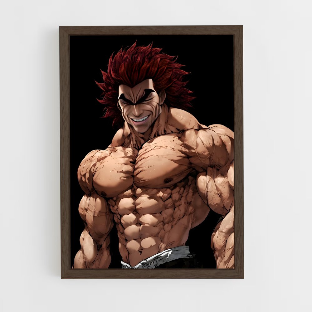 ap-yujiro hanma-2 cadre Bois foncé