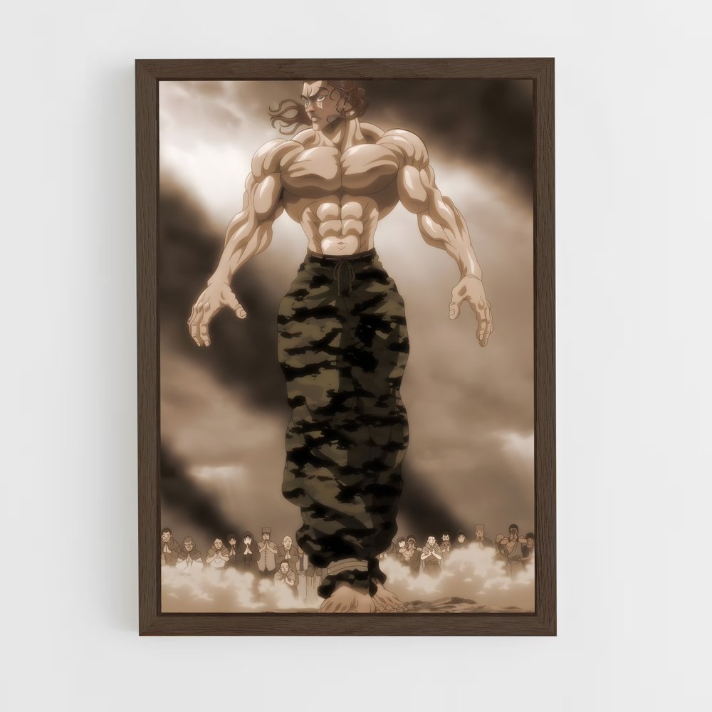 ap-yujiro hanma-5 cadre Bois foncé
