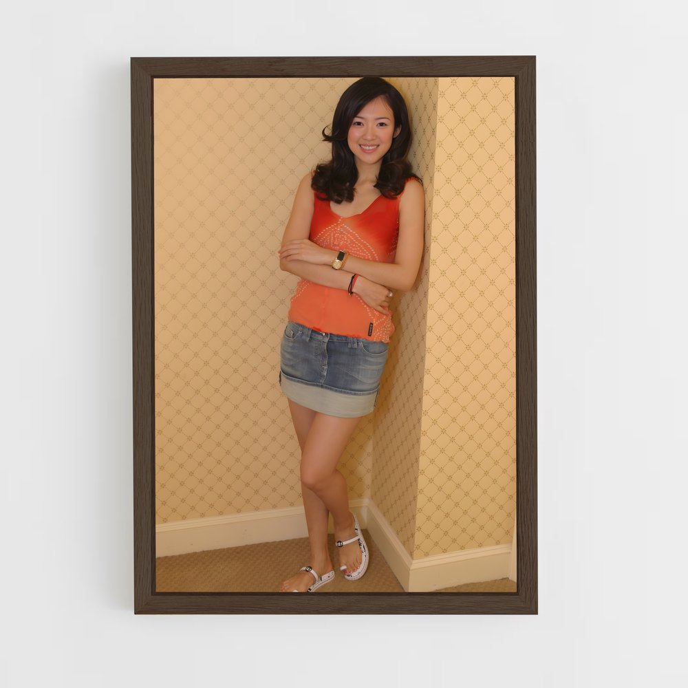 ap-zhang ziyi-1 cadre Bois foncé